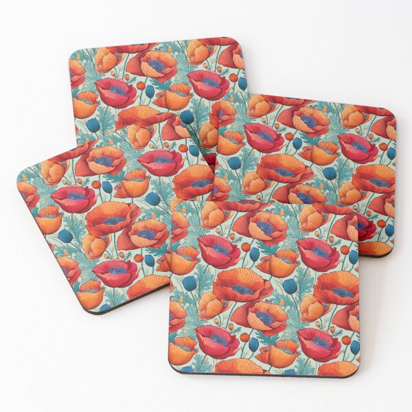 Item preview, Poppy Paradise: A powerful pattern with poppies symbolizing strength, courage, and resilience. designed and sold by Grang Art Artistic Designs.