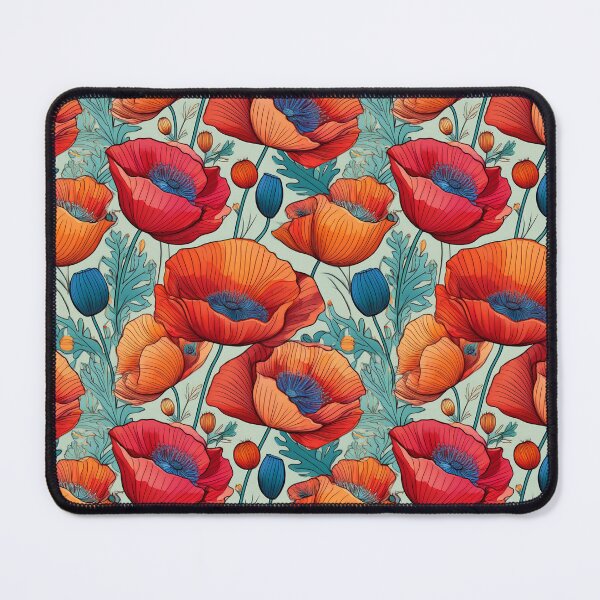 Item preview, Poppy Paradise: A powerful pattern with poppies symbolizing strength, courage, and resilience. designed and sold by Camel & Quirk.
