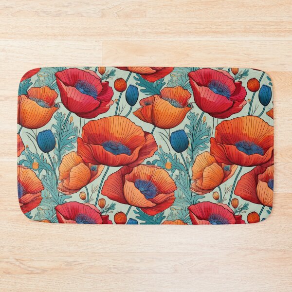 Item preview, Poppy Paradise: A powerful pattern with poppies symbolizing strength, courage, and resilience. designed and sold by Grang Art Artistic Designs.