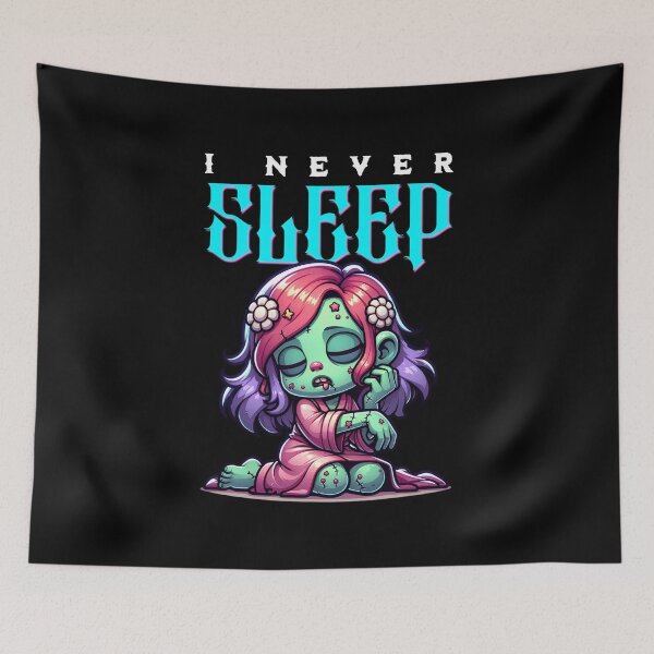 Item preview, I Never Sleep designed and sold by BassHeadMomma.