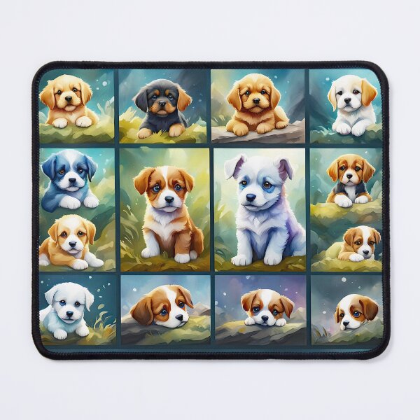 Item preview, Cute puppy collage, baby dogs designed and sold by MarionsArt.