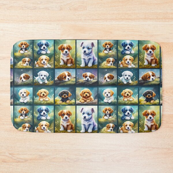 Item preview, Cute puppy collage, baby dogs designed and sold by MarionsArt.
