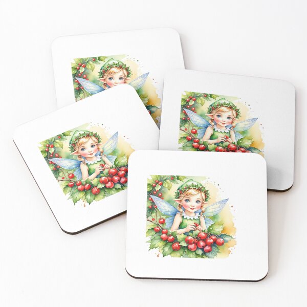 Item preview, Forest berry fairy, sitting picking berrys designed and sold by Josephine Mulholland.