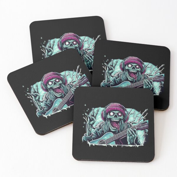Item preview, Zombie Rocker Christmas Collection: Metal & Skull Art for Survival Enthusiasts designed and sold by MiszungART.