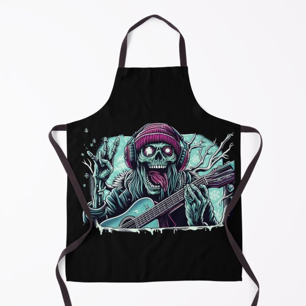 Item preview, Zombie Rocker Christmas Collection: Metal & Skull Art for Survival Enthusiasts designed and sold by MiszungART.