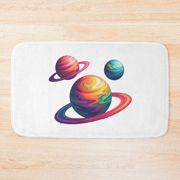 Item preview, The Grand Planetscape: A Colorful Celestial Artwork designed and sold by ART ATTACK ZONE.