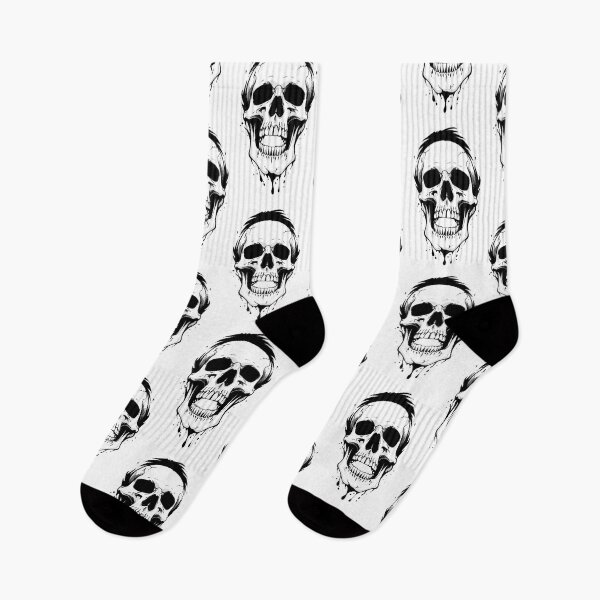 Item preview, Monochrome skull designed and sold by Printaso.