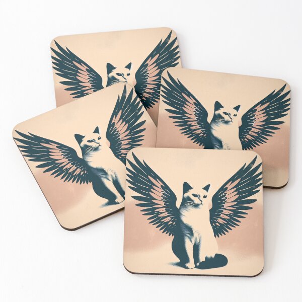 Item preview, Vintage Cat With Wings designed and sold by DSoriaDesign.