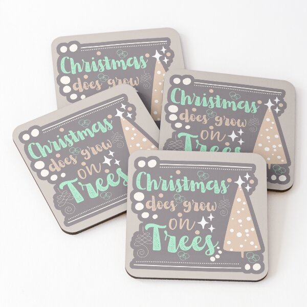 Item preview, Scandi Christmas Tree Cute Holiday Quote  designed and sold by Renata Illustrata.