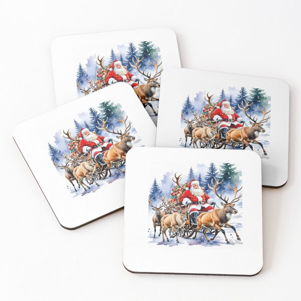 Item preview, Santa on his delivers  designed and sold by Josephine Mulholland.