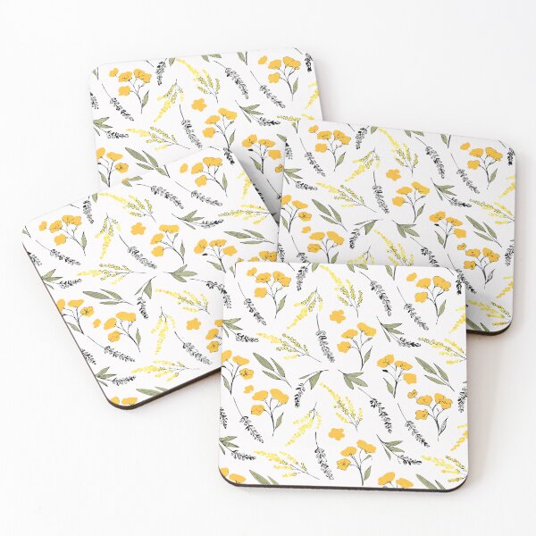 Artikelvorschau, Goldenes Wildblumenmuster entworfen und verkauft von Lydyb-creations.