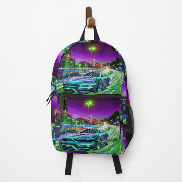 Item preview, 01 Futuristic sports car races through the modern city of Hamburg Margarita Art designed and sold by Margarita-Art.