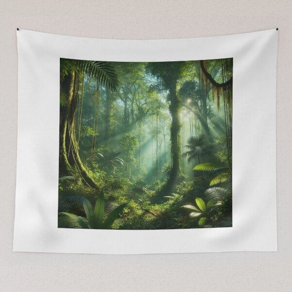 Item preview, Vibrant Rainforest Scene designed and sold by shefo99.