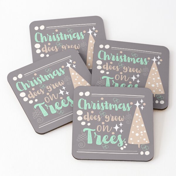 Item preview, Scandi Christmas Tree Cute Holiday Quote  designed and sold by Renata Illustrata.