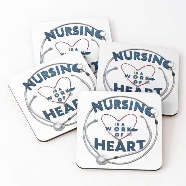 Item preview, "Nursing is a Work of Heart: Heartfelt Nurse T-Shirt Design" designed and sold by wtalat123.