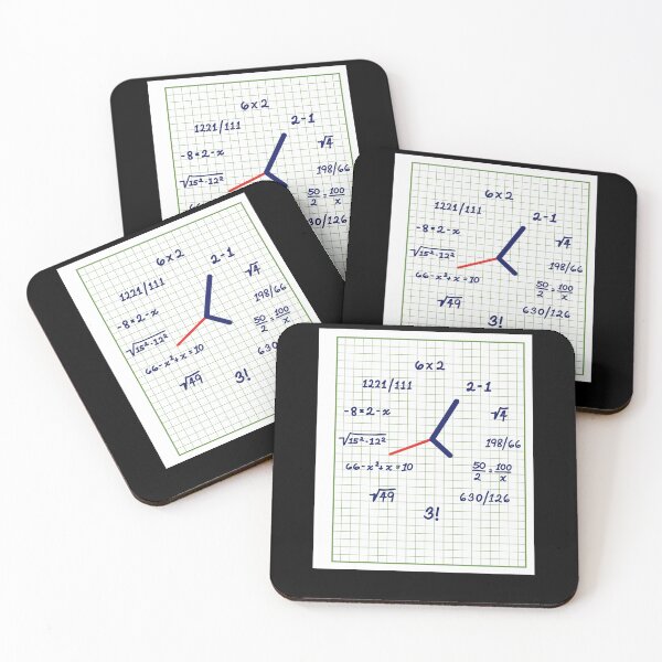 Item preview, Math Clock with Equations Uhr Mathematik designed and sold by MooonTees.
