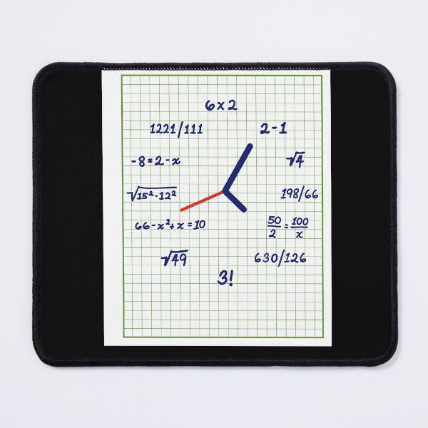 Item preview, Math Clock with Equations Uhr Mathematik designed and sold by MooonTees.
