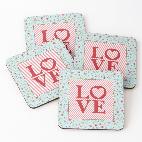 Item preview, Spring Rose Floral Pattern and Love Typography designed and sold by MarikaJohnson.