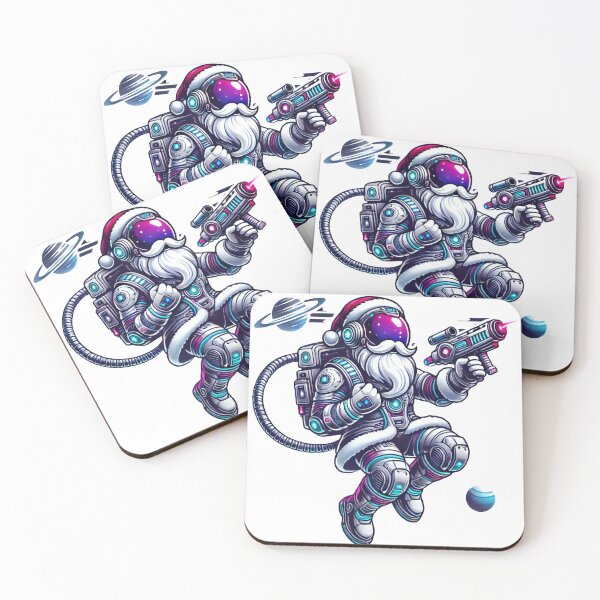 Item preview, Santa Astronaut with Laser Gun in Futuristic Space Suit designed and sold by lubushop1.