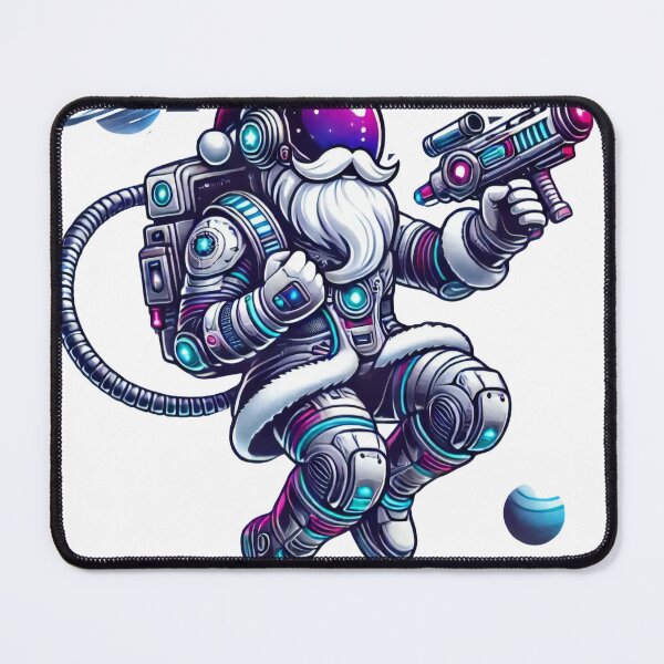 Item preview, Santa Astronaut with Laser Gun in Futuristic Space Suit designed and sold by lubushop1.