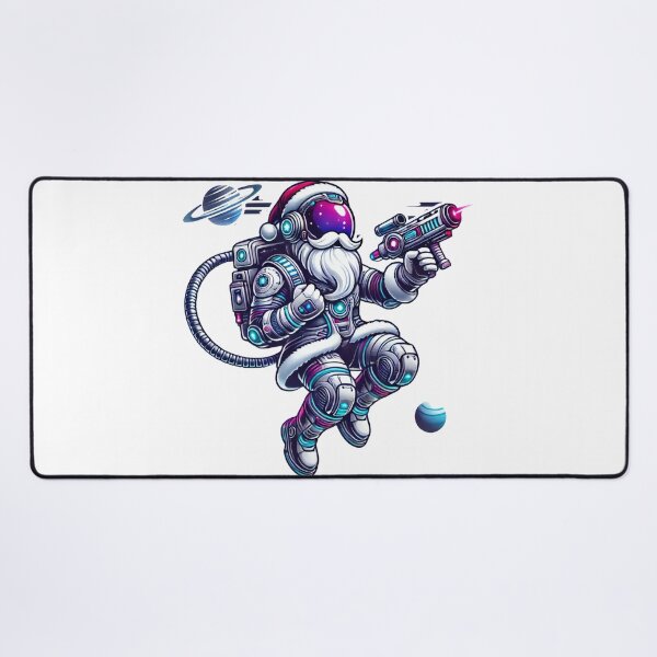 Item preview, Santa Astronaut with Laser Gun in Futuristic Space Suit designed and sold by lubushop1.