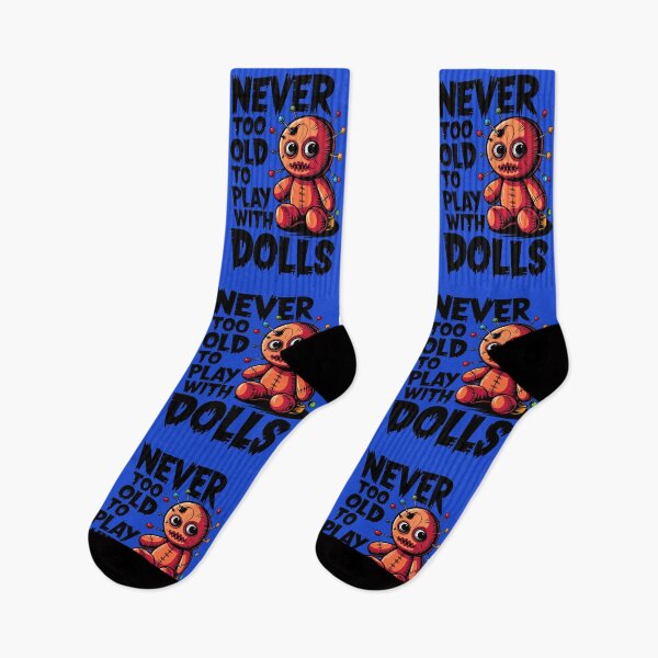 Item preview, Never Too Old To Play With Dolls Funny Voodoo Quote designed and sold by TheArtOfPat.