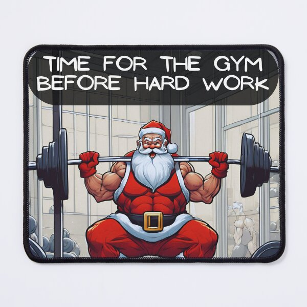 Item preview, Meme Santa Claus! Time for the gym before hard work! designed and sold by TheDarkStone.