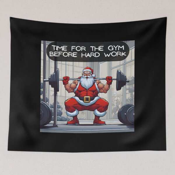 Item preview, Meme Santa Claus! Time for the gym before hard work! designed and sold by TheDarkStone.