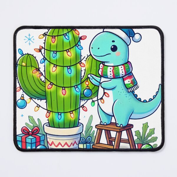 Item preview, Christmas Dinosaur Decorating Cactus with Lights designed and sold by lubushop1.