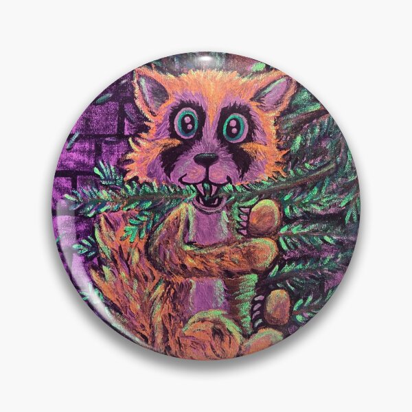 Item preview, Red Panda and Christmas Tree Vivid designed and sold by PGKINART.