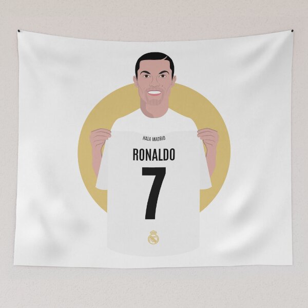 Item preview, CR7 Hala Madrid Cristiano Ronaldo football celebration jersey presentation designed and sold by vectorlove.