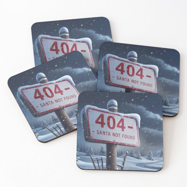 Item preview, 404 – Santa Not Found - Tech Humor designed and sold by eXtraHumans.
