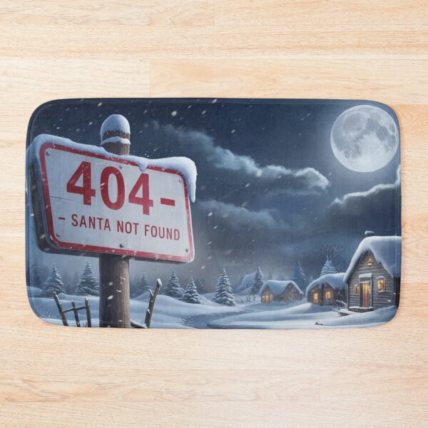 Item preview, 404 – Santa Not Found - Tech Humor designed and sold by eXtraHumans.
