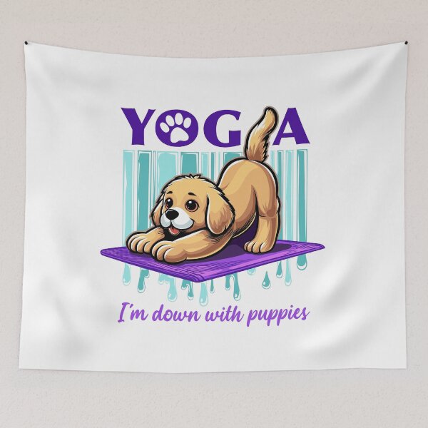 Item preview, Yoga - I'm down with Puppies Dog Pose Design designed and sold by SunNoonPark.