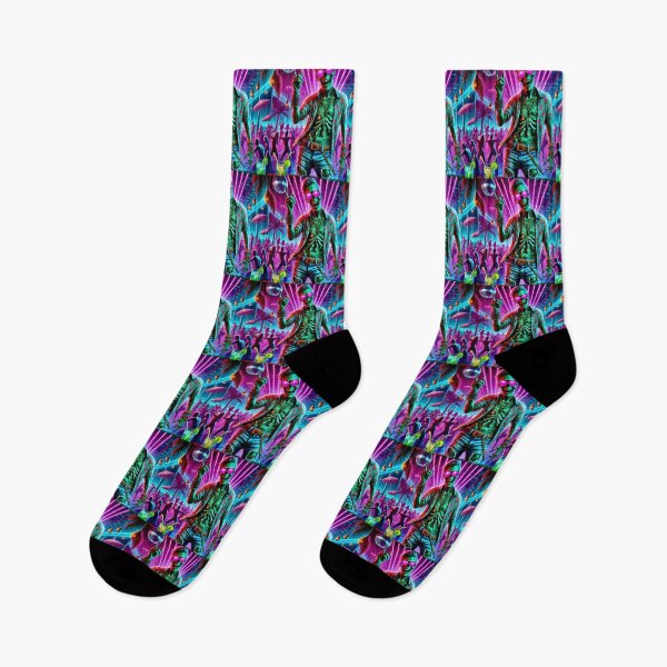 Item preview, Neon Skeleton Party King with Shades and Disco Vibes designed and sold by ANIARTONLINE.