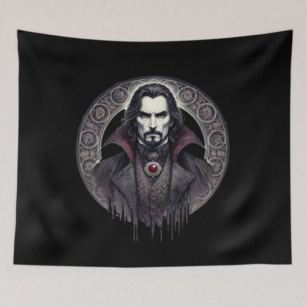 Item preview, Castlevania Netflix Dracula Vlad Tepes Watercolored Gothic designed and sold by FanArtisan.