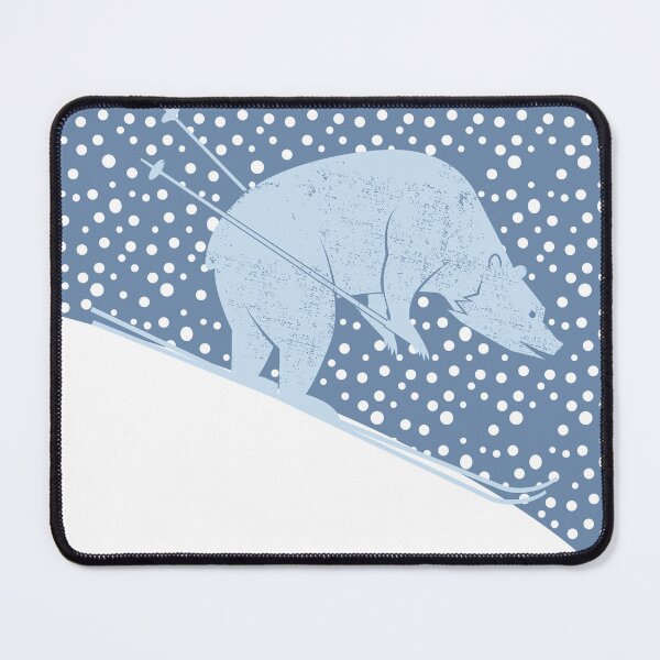 Item preview, Blue Polar Bear on the Slopes designed and sold by aimeeandkate.