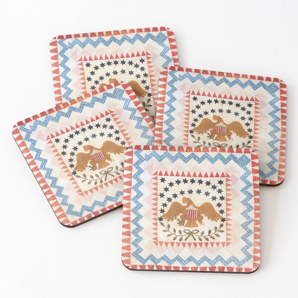 Item preview, Quilt, Eagle pattern, Cotton,  1837–50 designed and sold by 2ndBloom.