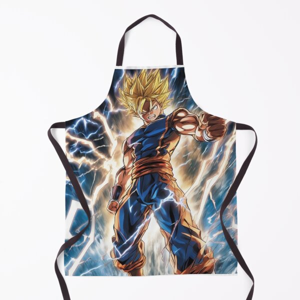 Item preview, Shonen Hero Powering Up – Intense Lightning Energy Burst Anime Art designed and sold by MarkLines.
