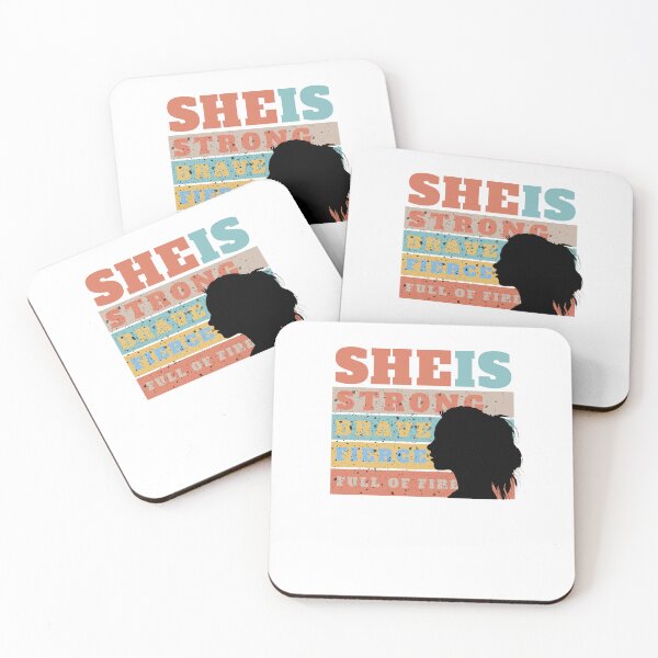 Item preview, Vintage Confident Women quote she is STRONG BRAVE FIERCE FULL OF FIRE, Strong girl, Empowered Women, mother's day, women's day designed and sold by LuxeGraphix.