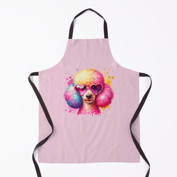 Item preview, Poodle with Pink Heart-Shaped Sunglasses designed and sold by MyCozyCorner24.