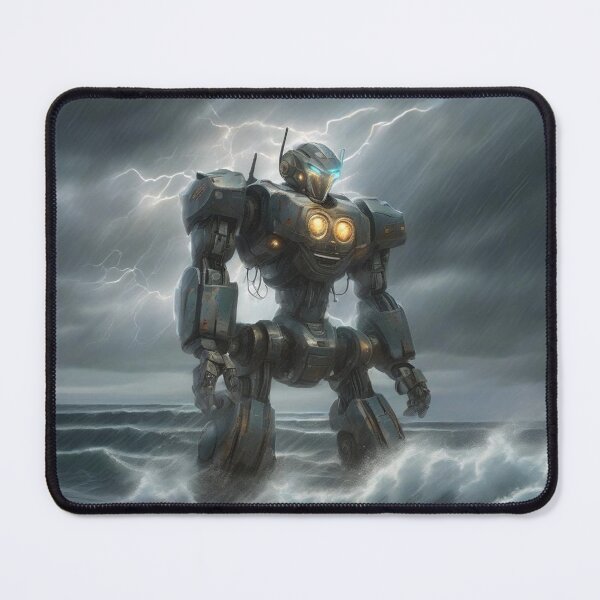Item preview, Mecha Rising from the Ocean – Epic Anime Robot Awakening designed and sold by MarkLines.