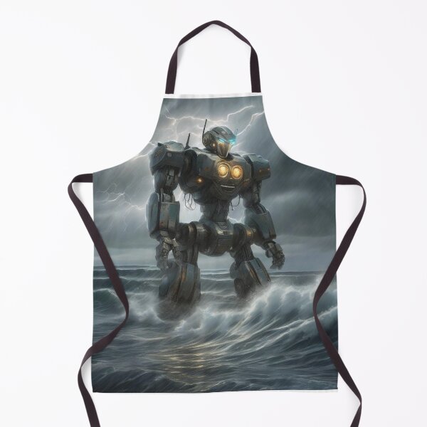 Item preview, Mecha Rising from the Ocean – Epic Anime Robot Awakening designed and sold by MarkLines.