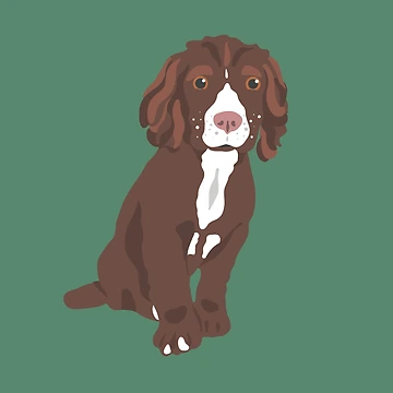 Artwork thumbnail, Cocker Spaniel Pattern by Tilly Scribbles