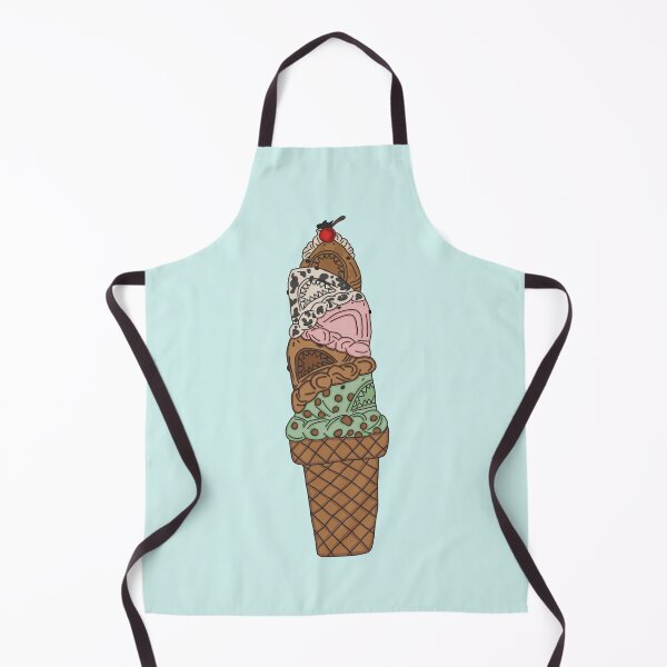 Item preview, Large Ice Cream Shark designed and sold by Weird-Shark.
