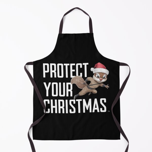 Item preview, Protect Your Christmas" – Adorable Ninja Squirrel with Santa Hat designed and sold by ARTReMi.