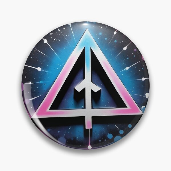 Item preview, Neon Geometric Arrow in Cosmic Splash designed and sold by WILD-WILD-CAT.