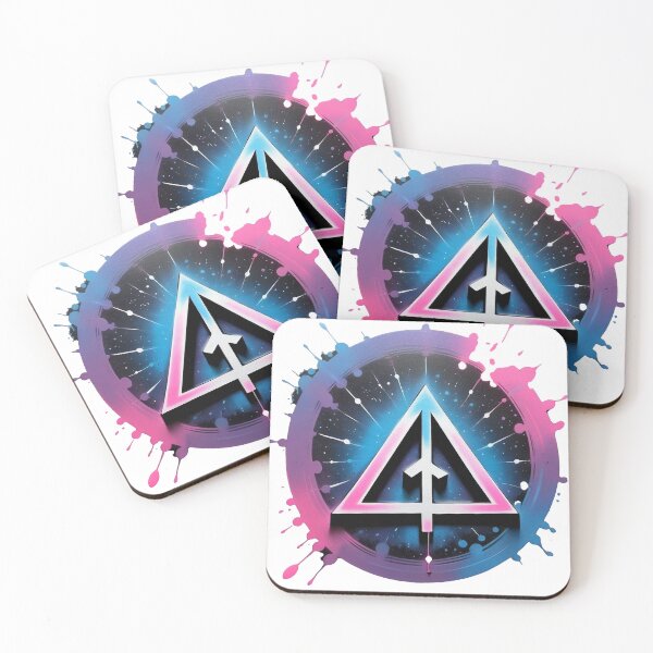 Item preview, Neon Geometric Arrow in Cosmic Splash designed and sold by WILD-WILD-CAT.