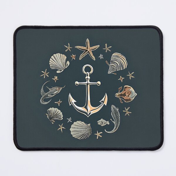 Item preview, Ocean Treasures: A Minimalist Maritime Pattern designed and sold by AmuraLumina.