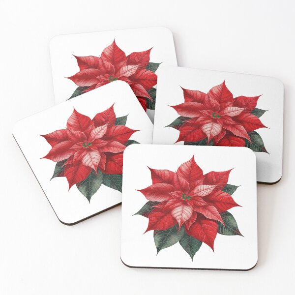 Item preview, Watercolor Poinsettia Flower Illustration designed and sold by AllaMashycheva.